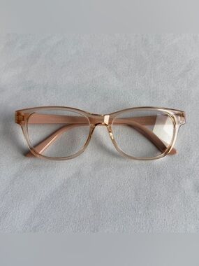 Clear Pink Reading Glasses